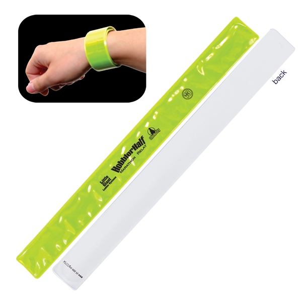 Reflective safety slap bracelet made of PVC material.... from ASI 62190 Illini