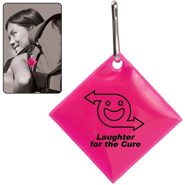 Neon colored, diamond shaped reflective zipper pulls.... from ASI 62190 Illini