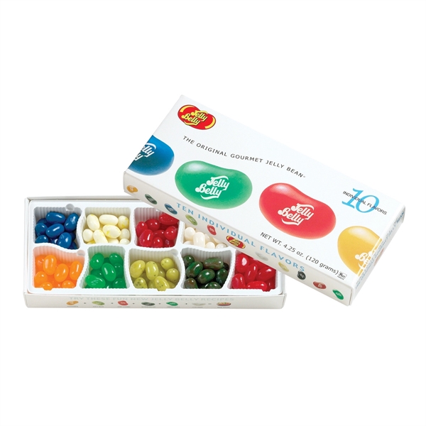 An assortment of 10 flavors of Jelly Belly® candies in a... from ASI 44900 NC Custom (CI/Lanco) / Lanco