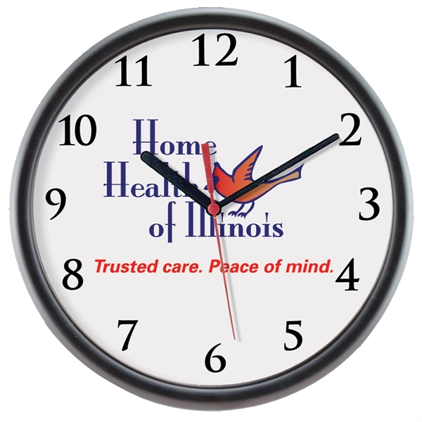 10" wall clock with logo and photo insert.... from ASI 62190 Illini