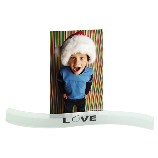 Wavy shaped photo holder with slip-in photo groove.... from ASI 62190 Illini