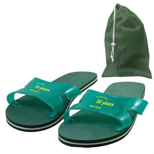 Customizable sport flip flops, offered in a variety of colors and... from ASI 62190 Illini