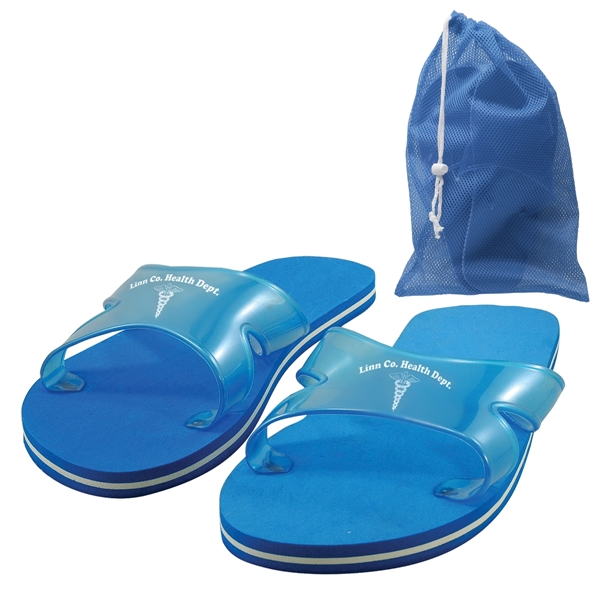 Customizable sport flip flops, offered in a variety of colors and... from ASI 62190 Illini