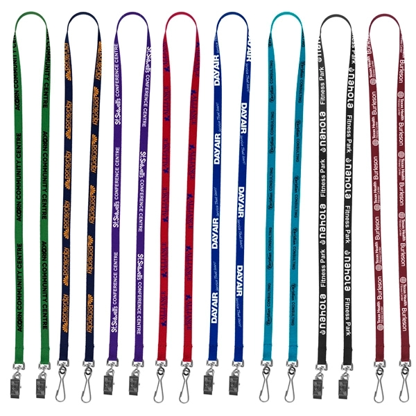 18" x 3/8" polyester dual ended lanyard strap with swivel or... from ASI 62660 Innovation Line