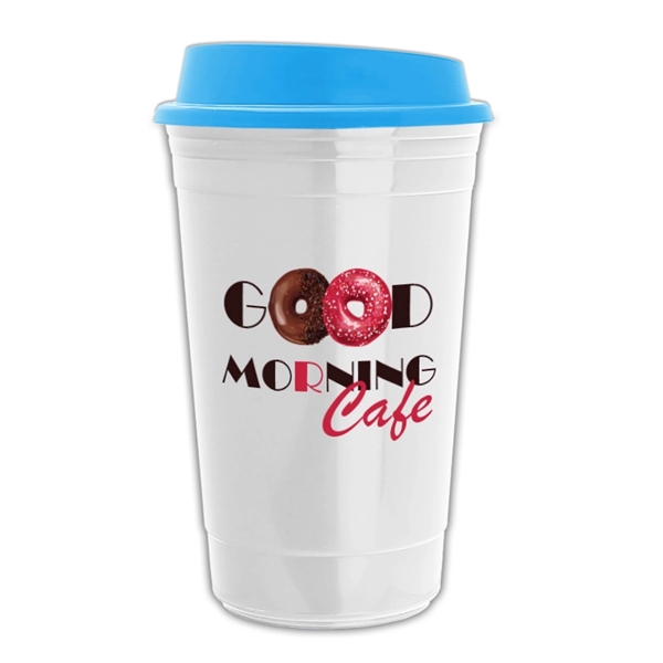 16 oz. Insulated White Cup with Full Color imprint (Digital Transfer),... from ASI 55990 Garyline