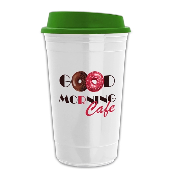 16 oz. Insulated White Cup with Full Color imprint (Digital Transfer),... from ASI 55990 Garyline