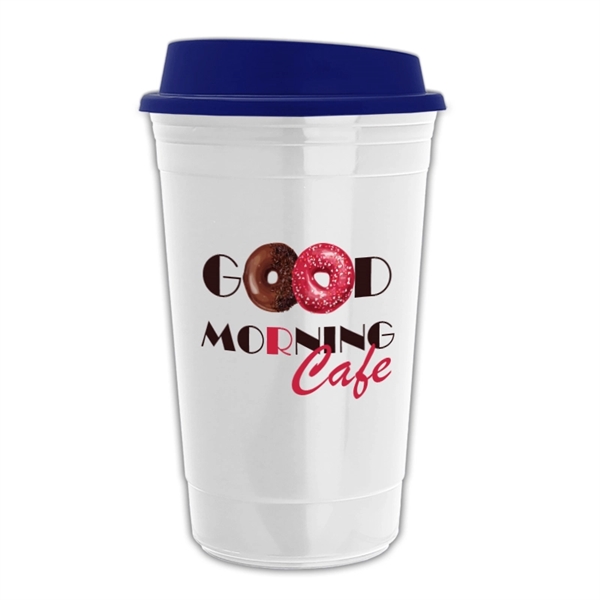 16 oz. Insulated White Cup with Full Color imprint (Digital Transfer),... from ASI 55990 Garyline