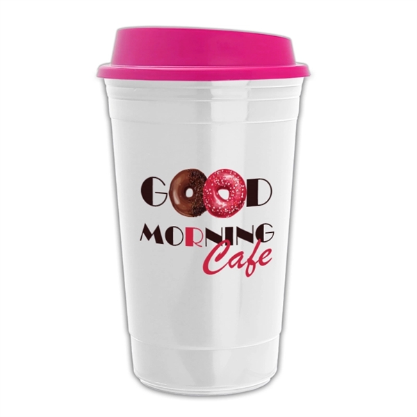 16 oz. Insulated White Cup with Full Color imprint (Digital Transfer),... from ASI 55990 Garyline