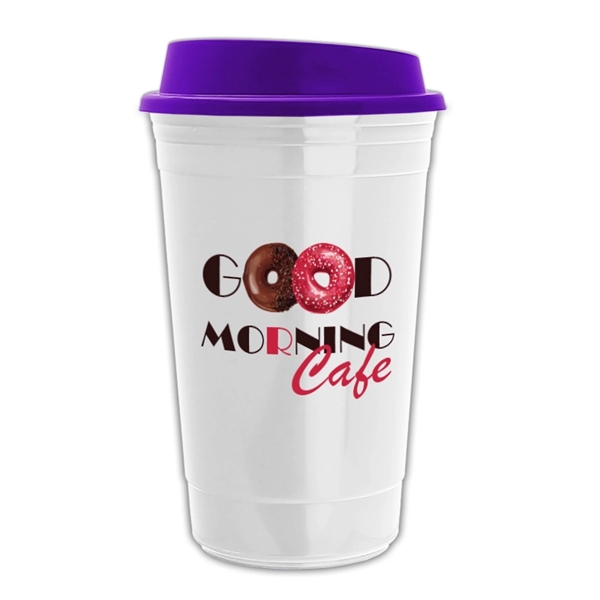 16 oz. Insulated White Cup with Full Color imprint (Digital Transfer),... from ASI 55990 Garyline