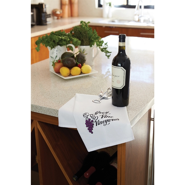 18" x 26" flat woven, hemmed, lint-free 100% cotton tea towel.... from ASI 79750 Pro Towels