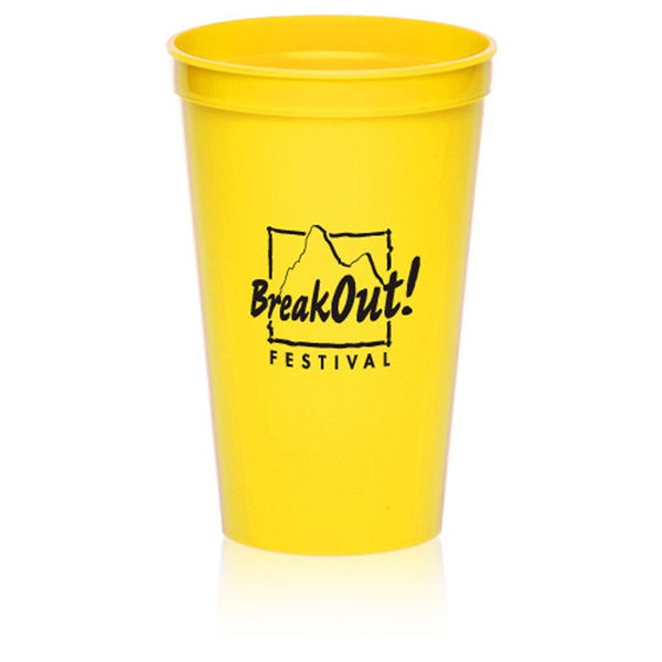 BPA free 22 oz. plastic stadium cup in variety of colors.... from ASI 39552 BEL Promo