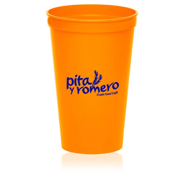 BPA free 22 oz. plastic stadium cup in variety of colors.... from ASI 39552 BEL Promo