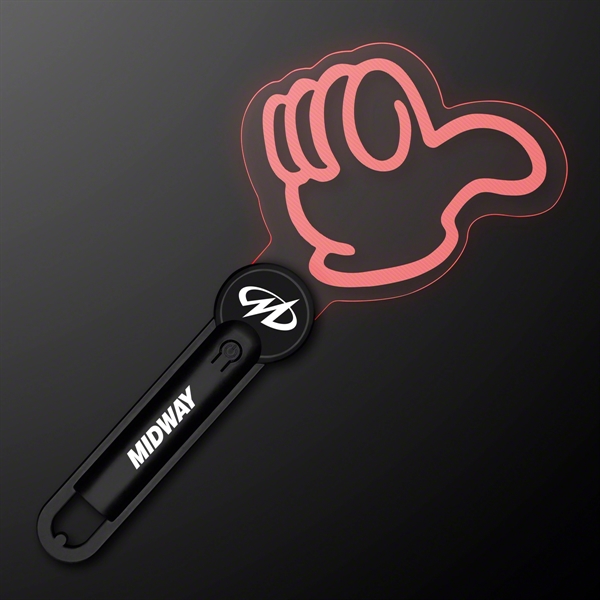 Blank or imprinted. Thumbs Up Acrylic Flashing Wand Flashes with Alternating... from ASI 34194 ALightPromos / Alight Promotional Products