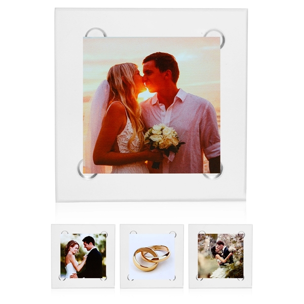 4: square-shaped glass coasters with full-color customization.... from ASI 39552 BEL Promo
