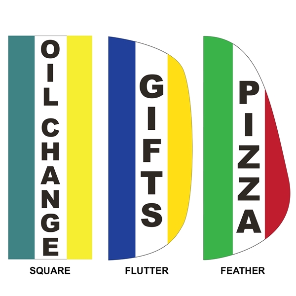 3' x 8' message feather flags made from knitted polyester... from ASI 80228 Quinn