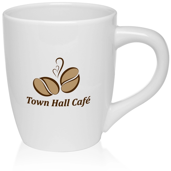Custom printed 23 oz. ceramic mug with matching interior and exterior... from ASI 39552 BEL Promo