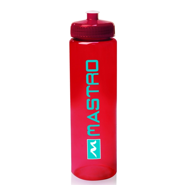 32 oz. plastic water bottle made of PET with liquid measurement... from ASI 39552 BEL Promo