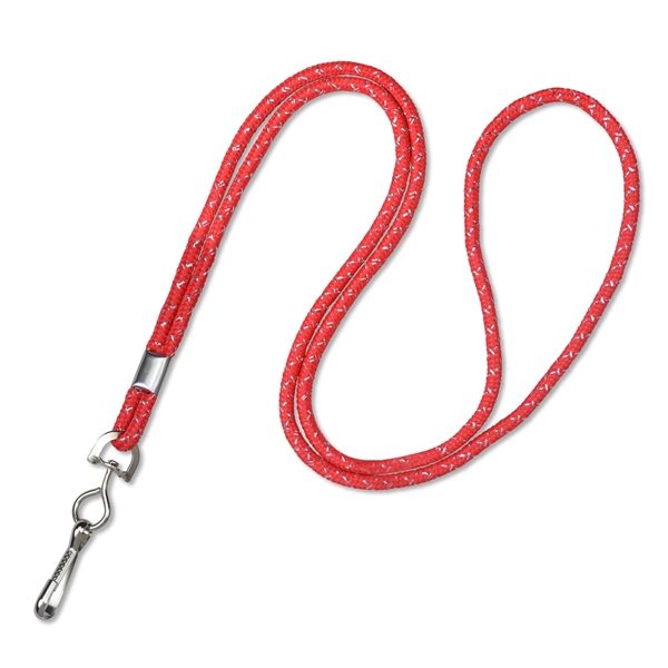 Available same day! These blank metallic-colored round braided non-breakaway lanyards come... from ASI 79898 Promovision / PROMOVISION