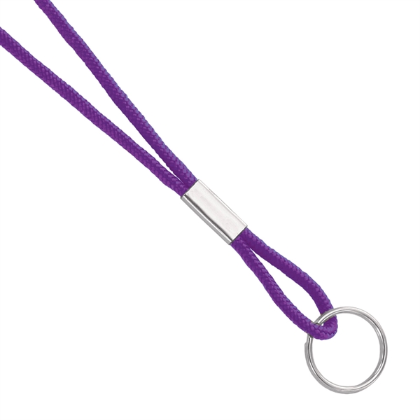 Available same day! These blank round braided non-breakaway lanyards come with... from ASI 79898 Promovision / PROMOVISION