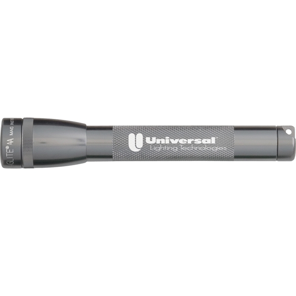 5 3/4" x 3/4" flashlight with two AA alkaline batteries and... from ASI 61966 HPG / Beacon Promotions