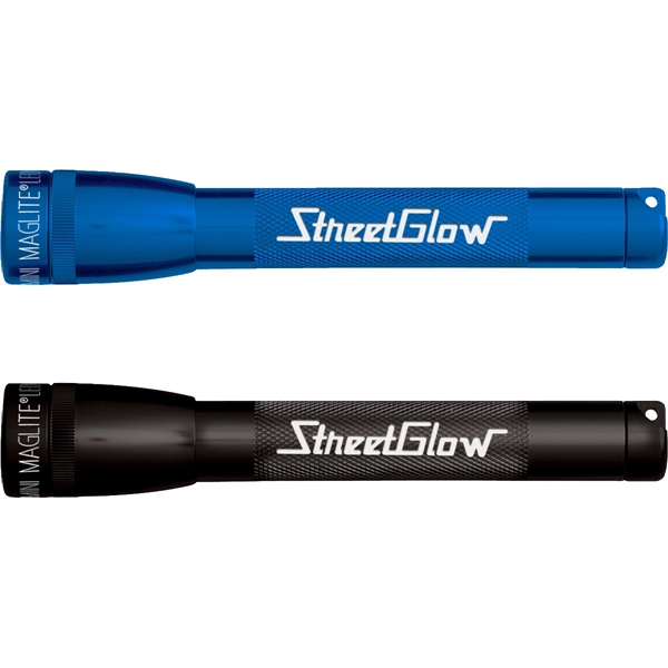 6 5/8" x 3/4" LED flashlight with two AA alkaline batteries... from ASI 61966 HPG / Beacon Promotions