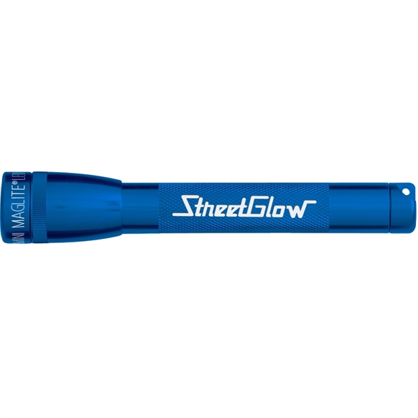 6 5/8" x 3/4" LED flashlight with two AA alkaline batteries... from ASI 61966 HPG / Beacon Promotions