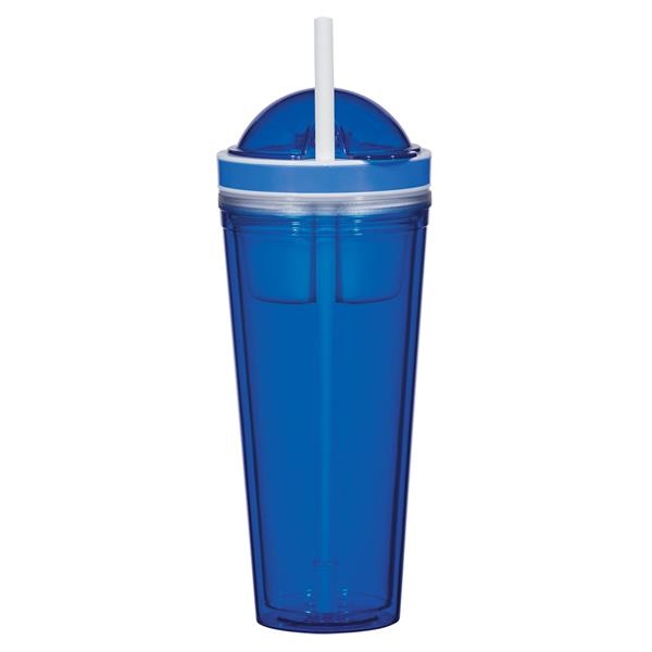 16 Oz. Snack Attack Tumbler. AS Material.  Screw On, Spill-Resistant... from ASI 61125 Hit Promotional Products / Hit (R)