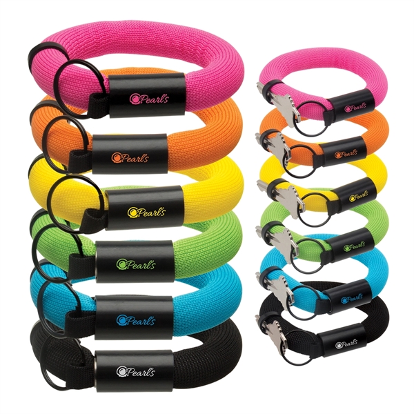 4" diameter floating wrist strap key holder, available in a variety... from ASI 62190 Illini