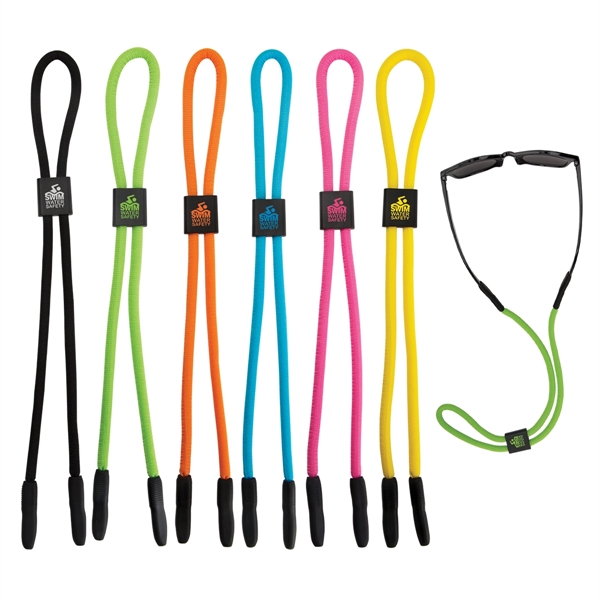 13" floating sunglass strap with customization on the adjustable clasp.... from ASI 62190 Illini