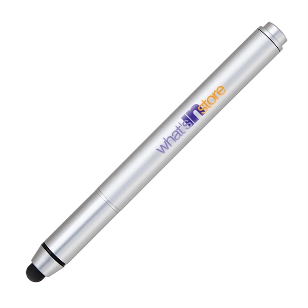 Silver capped stylus pen with wooden barrel that's fully compatible with... from ASI 68190 Lungsal / Lungsal