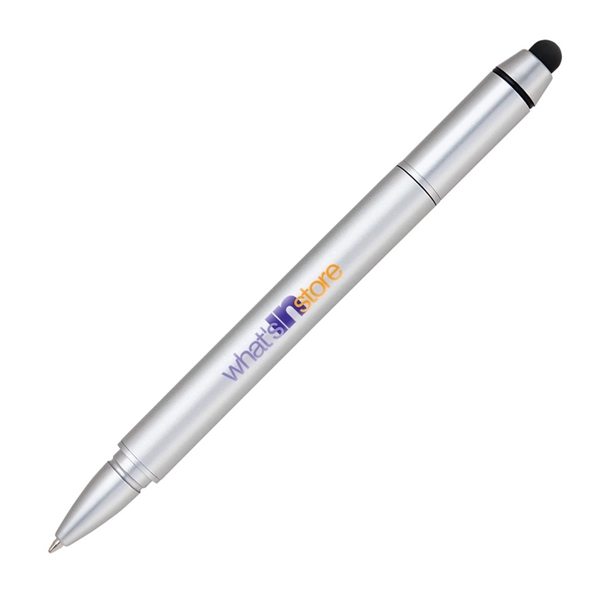 Silver capped stylus pen with wooden barrel that's fully compatible with... from ASI 68190 Lungsal / Lungsal