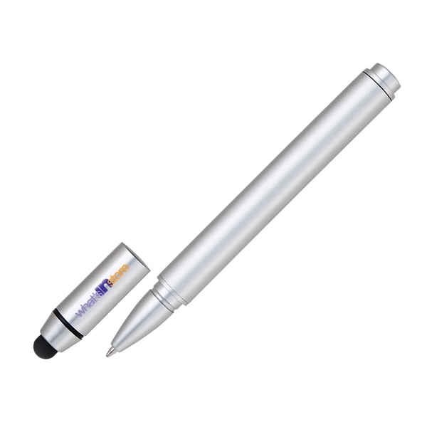 Silver capped stylus pen with wooden barrel that's fully compatible with... from ASI 68190 Lungsal / Lungsal