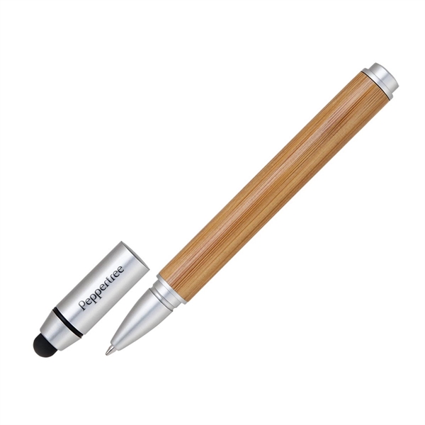 Silver capped stylus pen with wooden barrel that's fully compatible with... from ASI 68190 Lungsal / Lungsal