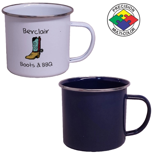 16oz Enameled Steel Campfire Mug... from ASI 80093 Pyrographics / Pyrographics Line