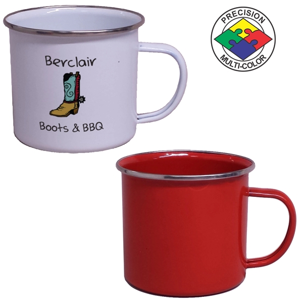 16oz Enameled Steel Campfire Mug... from ASI 80093 Pyrographics / Pyrographics Line