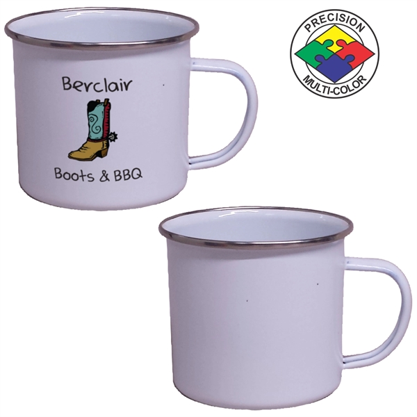 16oz Enameled Steel Campfire Mug... from ASI 80093 Pyrographics / Pyrographics Line