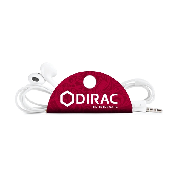 Round neoprene cord wrap with snap and custom print. Organizes tech... from ASI 61966 HPG / Best Promotions USA