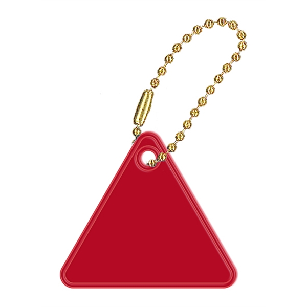 1 1/2" triangle tag that's reflective on both sides and clips... from ASI 54040 Fey Promo / Fey Reflectix® Mi Line by Fey