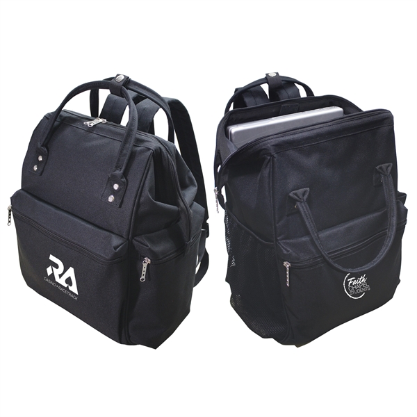 Backpack with wide zippered top for easy access to a padded... from ASI 34800 Alstar Creations / Alstar Line
