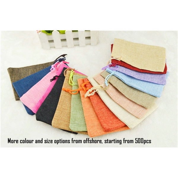 SYNTHETIC BURLAP DRAWSTRING BAG... from ASI 98766 Yanlee Trading Co Ltd / Delite Promotional Products