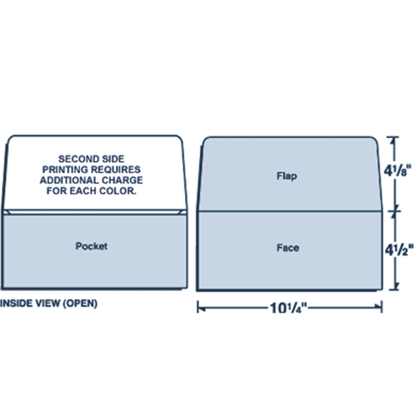 Wallet style folder 4-1/2" x 10-1/4".... from ASI 32050 Admore / Admore®