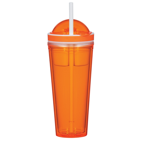 16 Oz. Snack Attack Tumbler. AS Material.  Screw On, Spill-Resistant... from ASI 61125 Hit Promotional Products / Hit (R)
