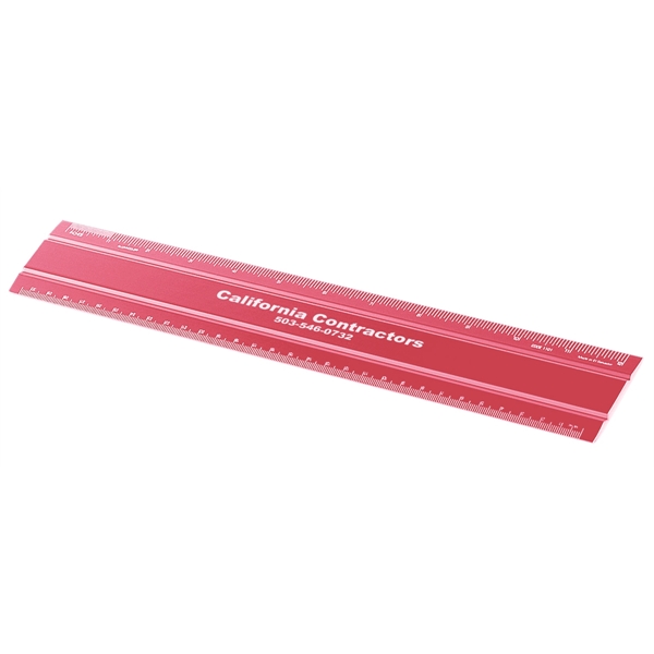 Aluminum 12" office ruler.... from ASI 34910 Alumicolor / Alumicolor