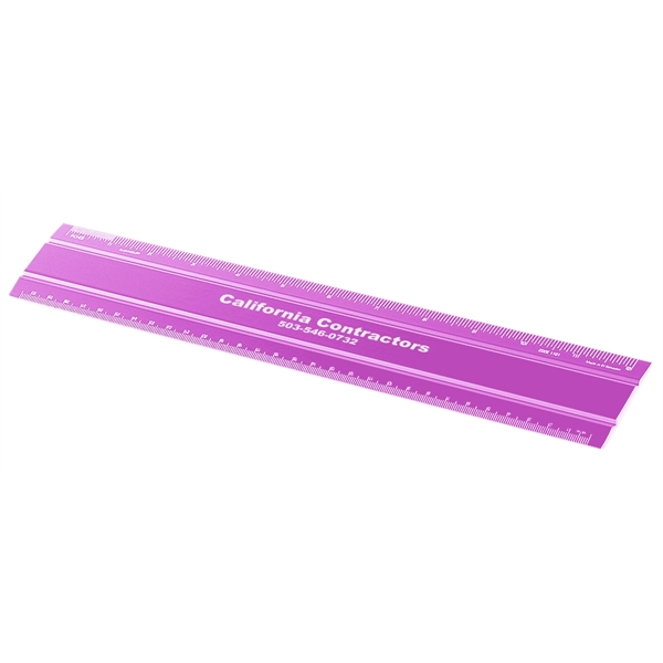 Aluminum 12" office ruler.... from ASI 34910 Alumicolor / Alumicolor