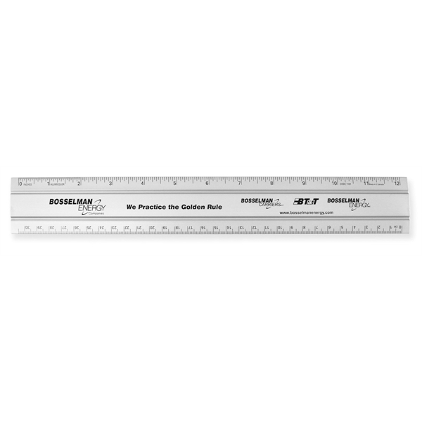 Aluminum 12" office ruler.... from ASI 34910 Alumicolor / Alumicolor