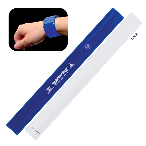 Reflective safety slap bracelet made of PVC material.... from ASI 62190 Illini