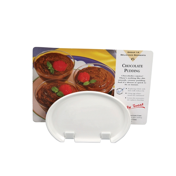 5" x 7/8" x 3-1/2" white card holder that can be... from ASI 54040 Fey Promo / Fey Mi Line by Fey