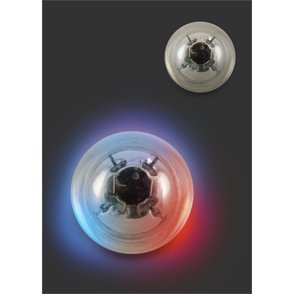 Clear Bounce 'n Blink Lighted Ball... from ASI 45450 CleggPromo