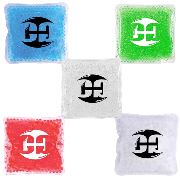 4" x 4" square beaded promotional hot and cold pack; includes... from ASI 90859 Tempo Industries Inc / Tempoline