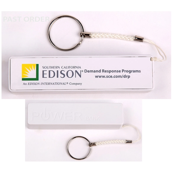 Pocket Power Bank with Keyring. Capacities: 1800 mAh, 2000 mAh, 2200... from ASI 37218 Athena Promo (tm)